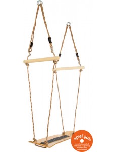 Robustna lesena gugalnica v obliki rolke za otroke